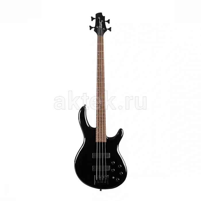 Cort C4 Deluxe BK четырёхструнная бас-гитара, 24 лада, хамбакер