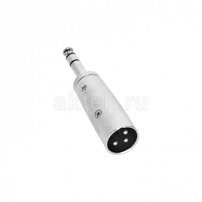 Adam Hall K4AJM3XM3 Silver адаптер TRS6.3-M-stereo–XLR-M 4