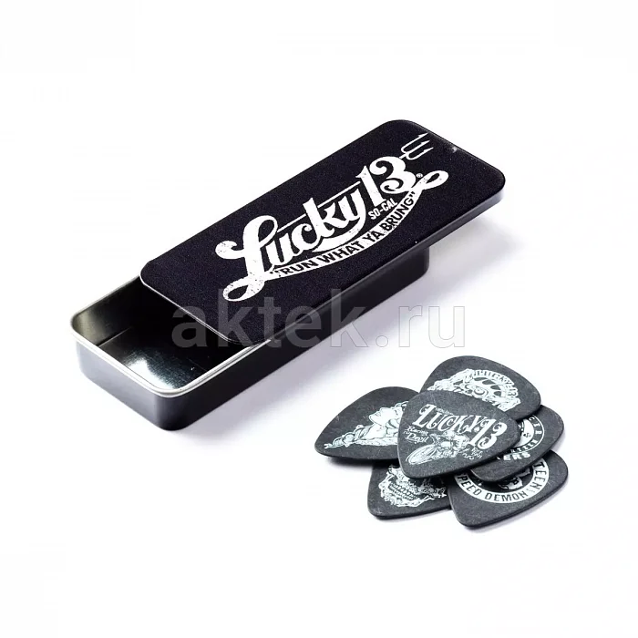 Dunlop L13CT073 Lucky 13 Pick Tin медиаторы, 0,73 мм