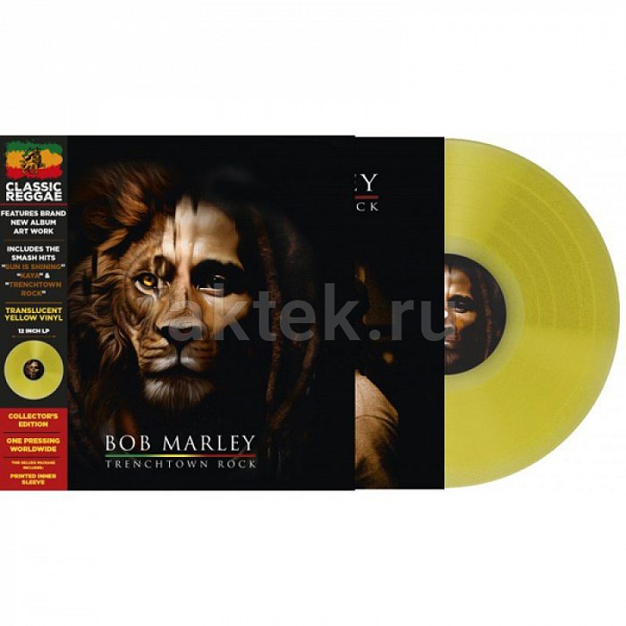 Виниловая пластинка BOB MARLEY - TRENCHTOWN ROCK 180 GRAM TRANSLUCENT YELLOW VINYL 12"