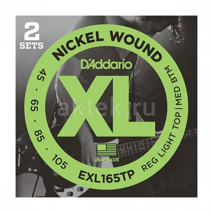 D'Addario EXL165TP комплект струн с никелированной обмоткой