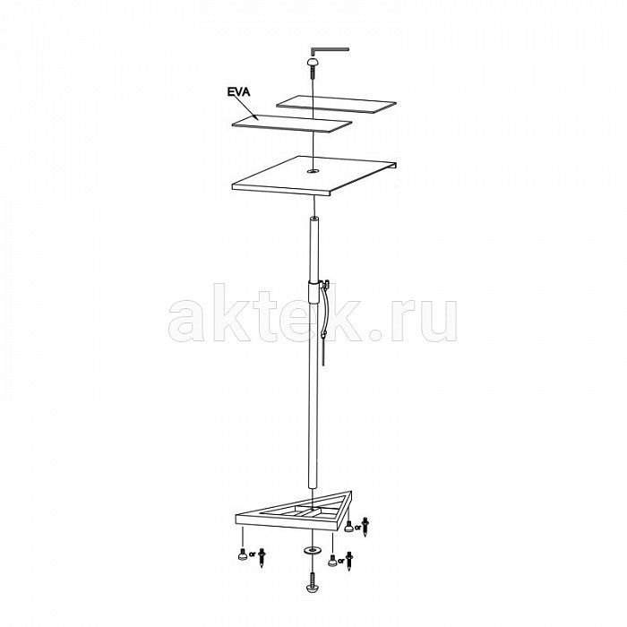 ECO SS085M стойка для студийного монитора, 83–115 см, 45 кг 3