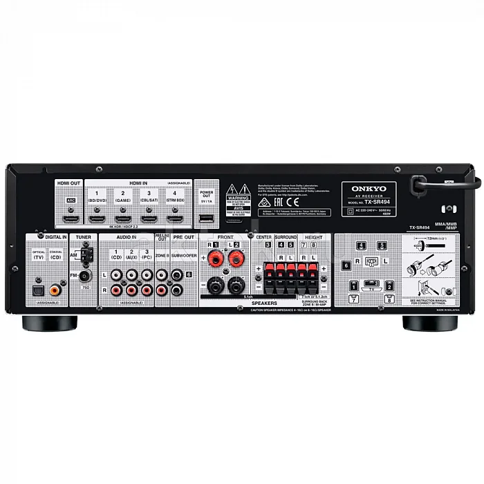 AV ресивер Onkyo TX-SR494 B DAB 3