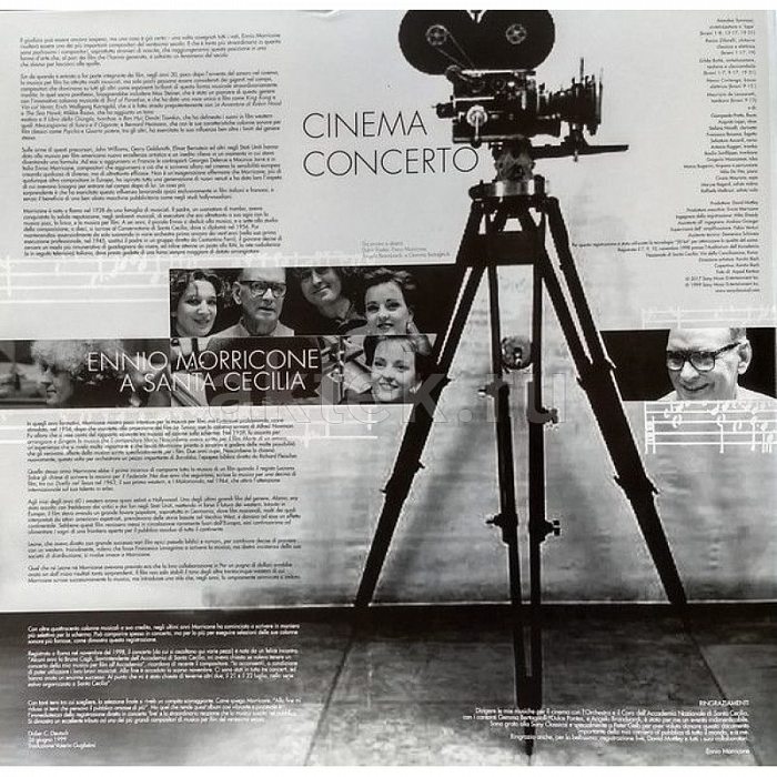 Виниловая пластинка ENNIO MORRICONE - CINEMA CONCERTO BLACK VINYL 12" 3