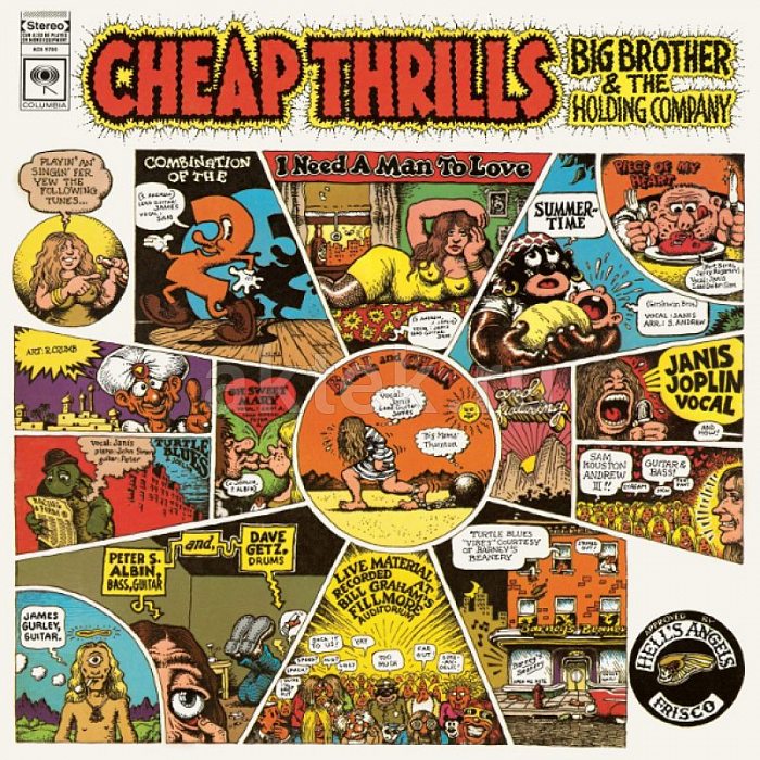 Виниловая пластинка BIG BROTHER AND THE HOLDING COMPANY - CHEAP THRILLS 180 GRAM BLACK VINYL 12"