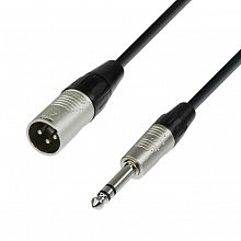 Adam Hall K4 BMV 0030 кабель XLR-M–TRS6.3-stereo 0.3м