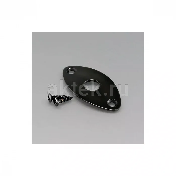Gotoh JCB-2-B площадка гитарного разъёма, 2 винта, чёрная