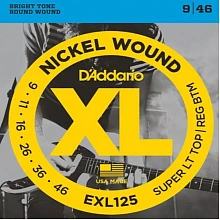 D'Addario EXL125 комплект струн электрогитары, 9–46