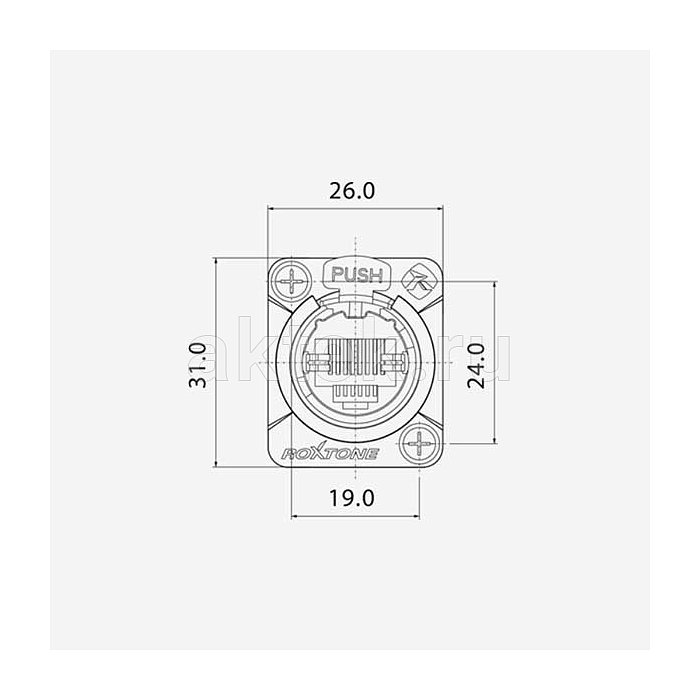 ROXTONE RE8FD5V разъём RJ45, гнездо 5