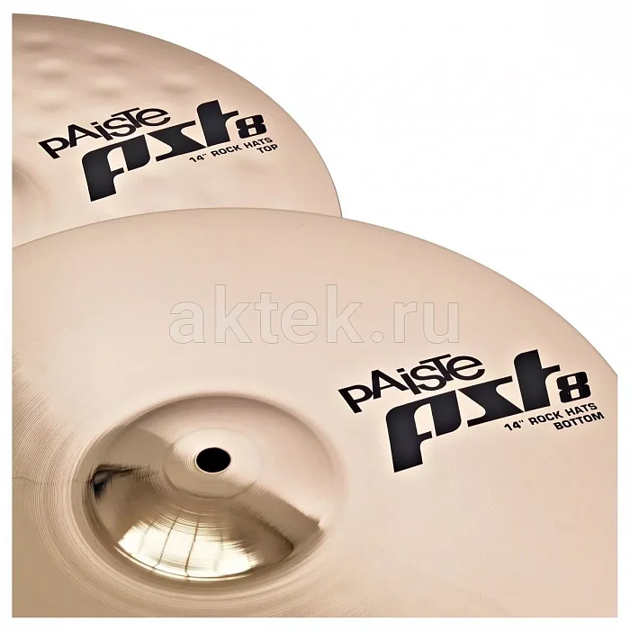 Paiste 14" PST8 Rock Hats тарелка, Hi-Hat, CUSN8 4