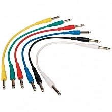 Rockcable RCL30030 D5 комплект 6 патч-кабелей Jack–Jack, 30 см 2
