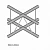 Dura Truss DT 22 C41V-X Х-образная секция фермы, 50 см