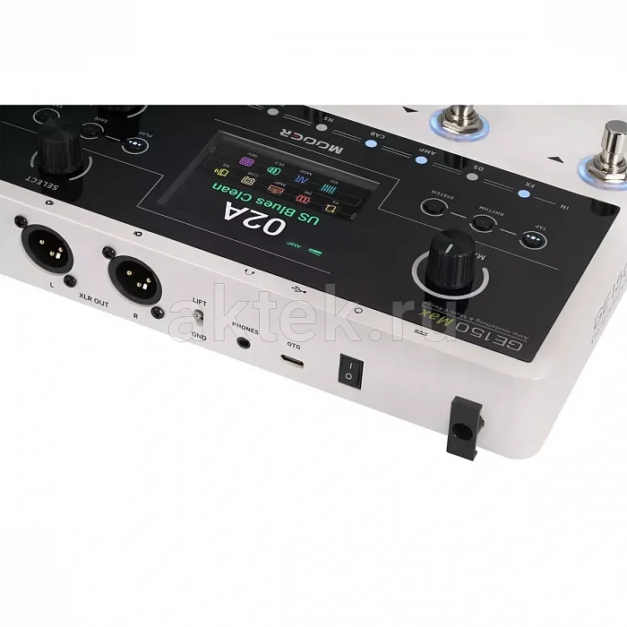 Mooer GE150 Max гитарный процессор, 170 эффектов, 55 кабинетов, NAM/GNR 6