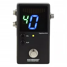 Rockboard ST-01 V2 напольный хроматический тюнер, 28-сегментный дисплей, True Bypass