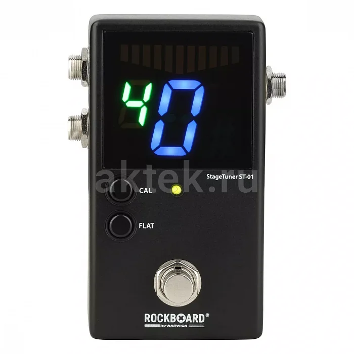 Rockboard ST-01 V2 напольный хроматический тюнер, 28-сегментный дисплей, True Bypass