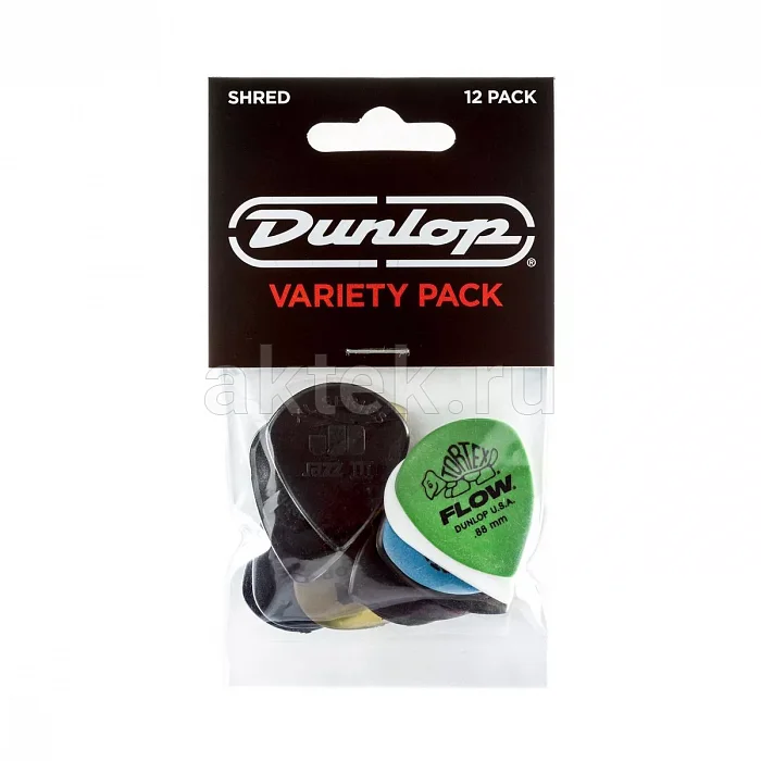 Dunlop PVP118 Variety Shred 12Pack медиаторы, ultex, 12 шт
