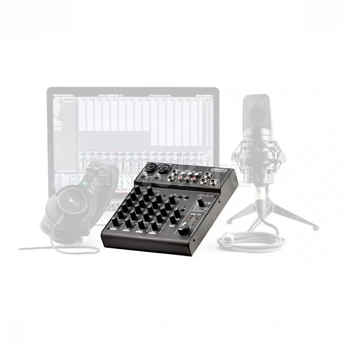 ART USBMix6 шестиканальный USB-микшер-аудиоинтерфейс, 2 микрофонных входа, фантомное питание 2