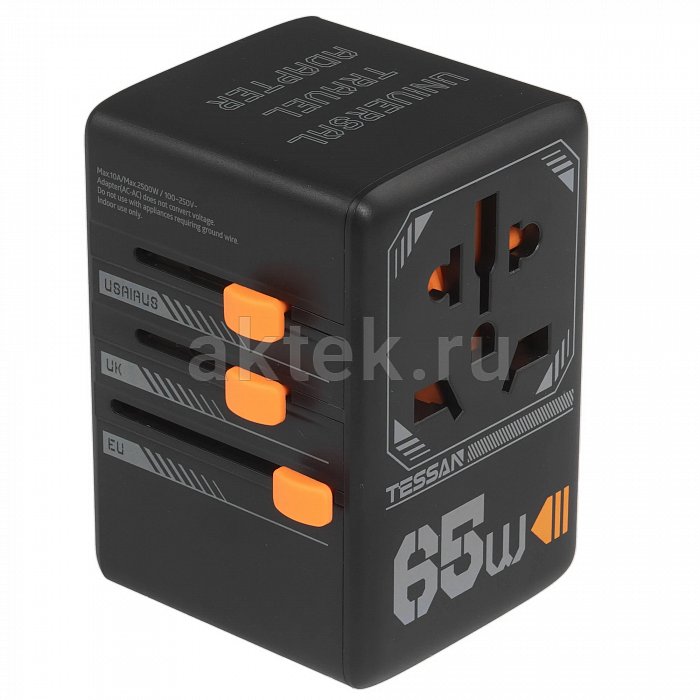 Сетевой фильтр Tessan TS-WTA03 Black