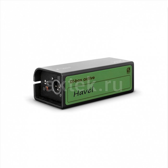 Palmer RIVER havel активный одноканальный DI-бокс 6,3мм–XLR 20–20000Гц 5