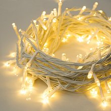 Гирлянда нить с эффектом мерцания (белый провод) 24В NEON-NIGHT 100x4 Вт LED 10м теплый белый