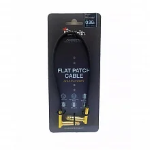 BlackSmith Patch Cable Gold Flat 0.98ft GSFPC-30, угловой Jack, позолота