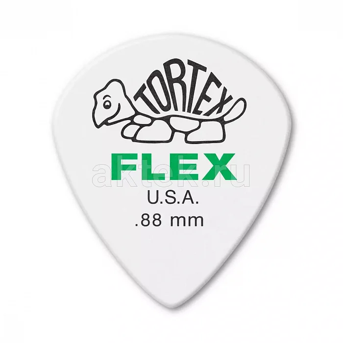 Dunlop 466P088 Tortex Flex Jazz III медиаторы, 0,88 мм