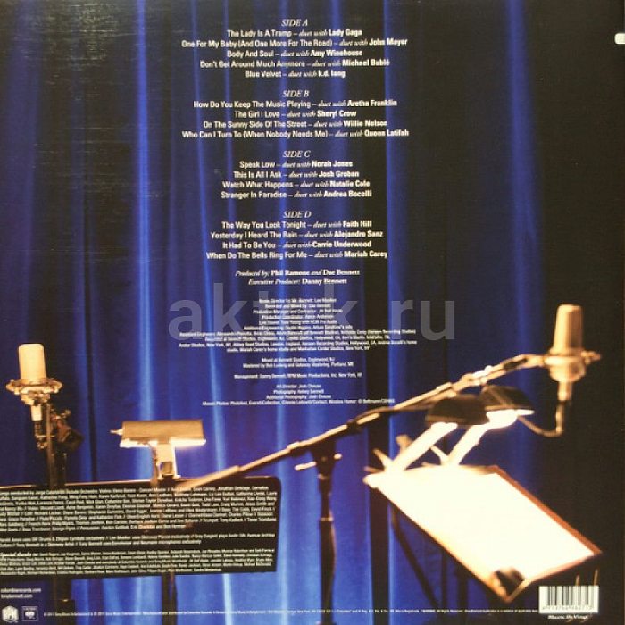 Виниловая пластинка TONY BENNETT - DUETS II 180 GRAM BLACK VINYL 12" 2