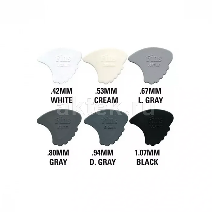 Dunlop 4440 Nylon Fin Display набор медиаторов, нейлон, 36 шт 3