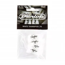 Dunlop 9004P Plastic Thumbpick White 4Pack медиаторы-когти, жёсткие, 4 шт