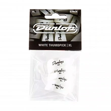 Dunlop 9004P Plastic Thumbpick White 4Pack медиаторы-когти, жёсткие, 4 шт