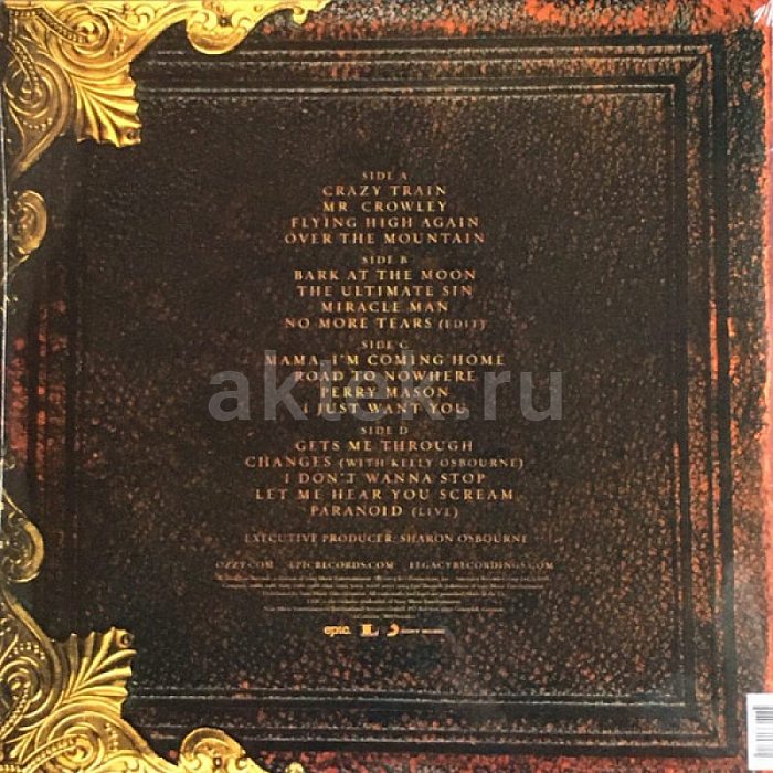 Виниловая пластинка OZZY OSBOURNE - MEMOIRS OF A MADMAN 180 GRAM BLACK VINYL 12" 2