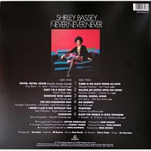 Виниловая пластинка SHIRLEY BASSEY - NEVER NEVER NEVER 180 GRAM BLUE VINYL 12" 2