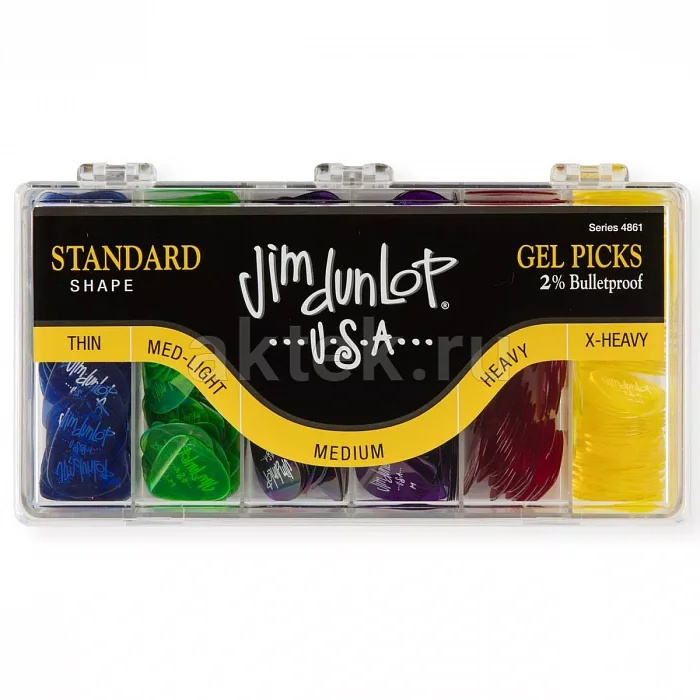Dunlop 4861 Gels Display набор медиаторов, 432 штуки