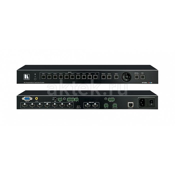 Kramer VP-550X 4K60 масштабатор-коммутатор 7×HDMI USB-C 2×HDMI
