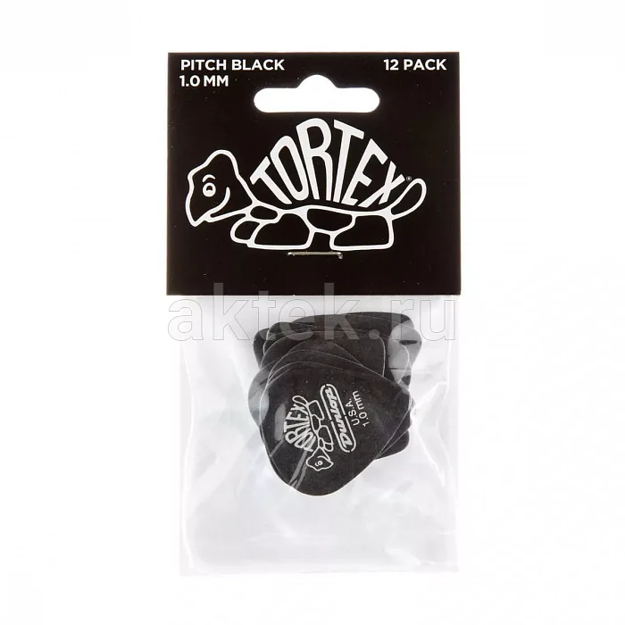 Dunlop 488P100 Tortex Pitch Black Standard медиаторы, 1 мм 4