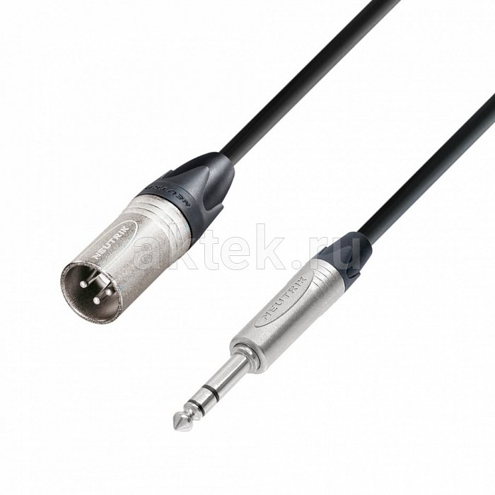 Adam Hall K5 BMV 0150 кабель XLR-M–TRS6.3-stereo 1.5м