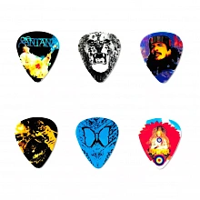 Dunlop SANPT02H Santana Pick Tin набор медиаторов, 6 шт 3