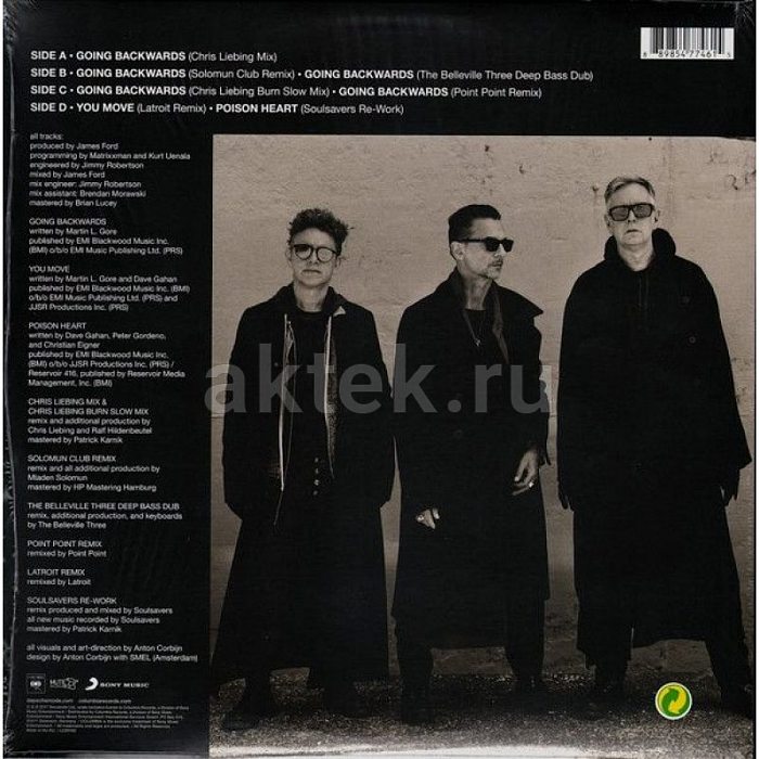 Виниловая пластинка DEPECHE MODE - GOING BACKWARDS (REMIXES) BLACK VINYL 12" 2