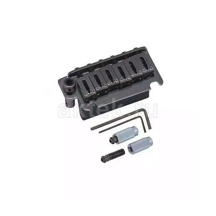Gotoh 510T-FE1-CK тремоло Strat, 2 винта, Snap-In, чёрный хром