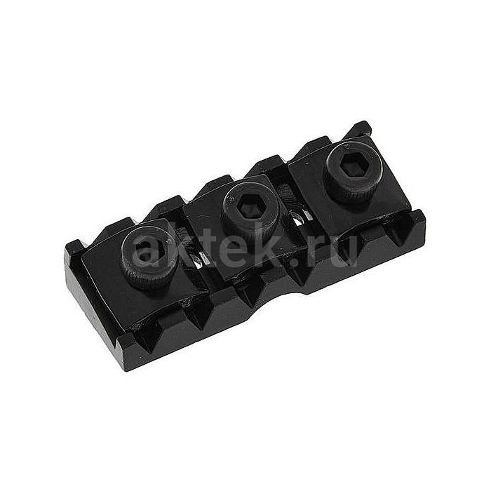 Gotoh FGR-1-B гитарный топлок 41 мм, сквозное крепление, чёрный