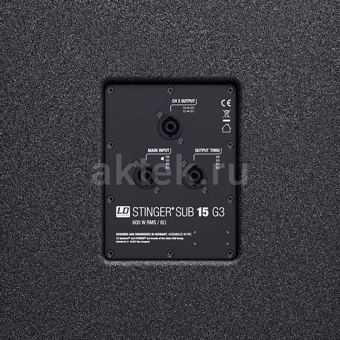 LD Systems STINGER SUB 15 G3 пассивный сабвуфер 15″ 600Вт 6
