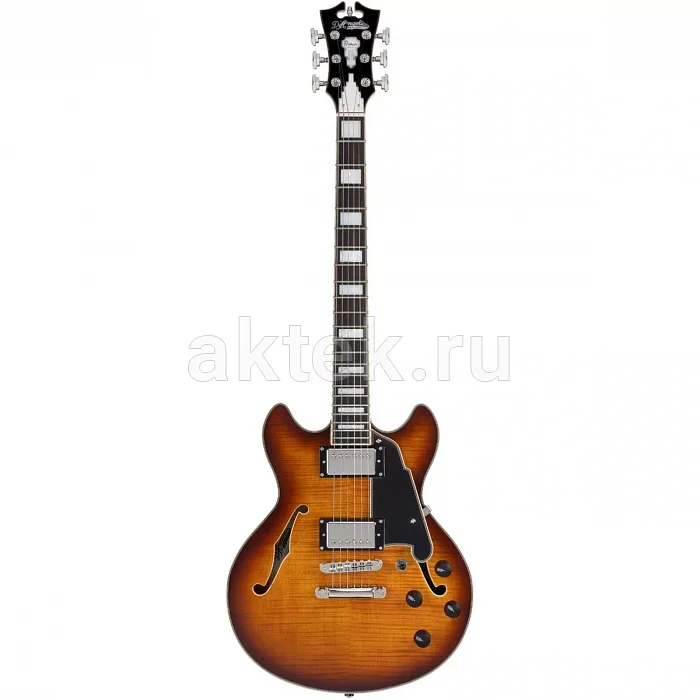 D'Angelico Premier Mini DC Dark Iced полуакустическая гитара, HH