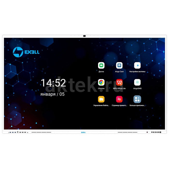 Exell EFM981R2 интерактивная 4K-панель 98″ со встроенной камерой