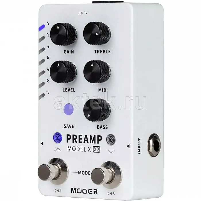 Mooer Preamp Model X2 цифровая педаль преампа и IR-кабинетов 2