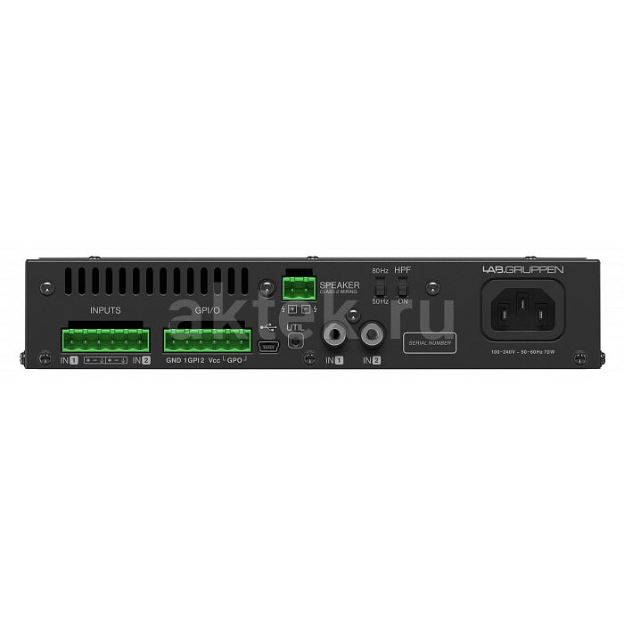 Компактный усилитель Lab.gruppen Lucia 240/1-70 4