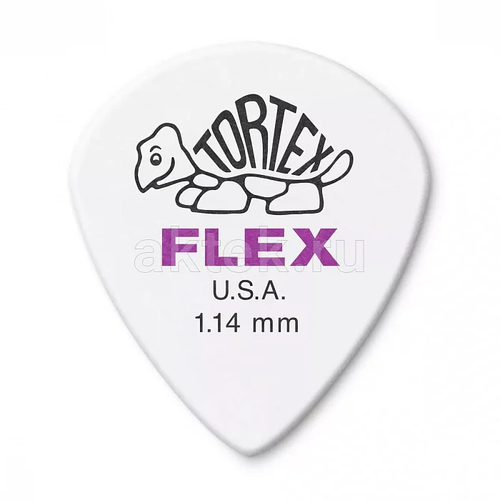 Dunlop 468P114 Tortex Flex Jazz III медиаторы, 1,14 мм