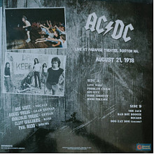 Виниловая пластинка AC/DC - LIVE AT PARADISE THEATER, BOSTON MA 180 GRAM CLEAR VINYL 12" 2