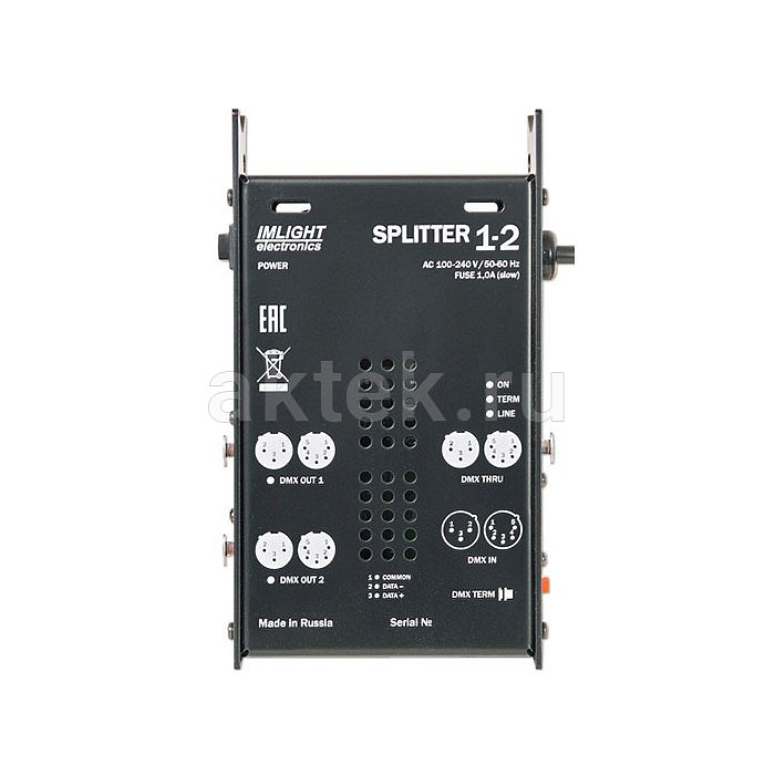 ИМЛАЙТ SPLITTER 1-2 усилитель-сплиттер DMX, два изолированных выхода