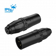 ROXTONE RX3MWP-BG разъём XLR, чёрный, штекер, IP66