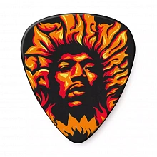 Dunlop JHP14HV Jimi Hendrix Voodoo Fire медиаторы, целлулоид, жесткие 2